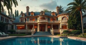 Frozen assets in luxury properties reflecting political corruption themes.