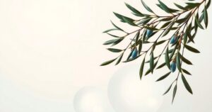 A symbolic representation of peace and stability in a diplomatic setting, showcasing olive branches and soft colors.