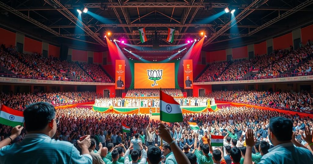 Thackeray cousins share stage at rally promoting unity for Marathi language.